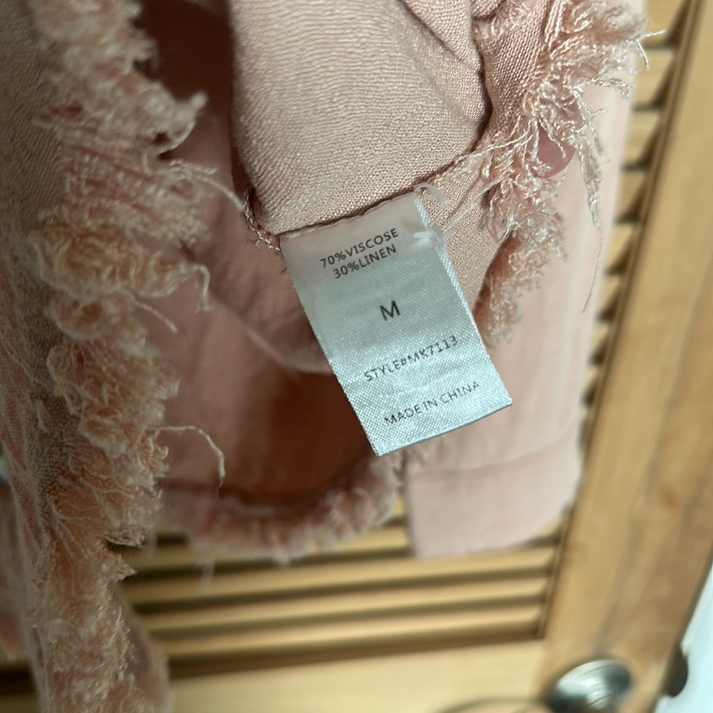 Boho Pink Button Down - image 5